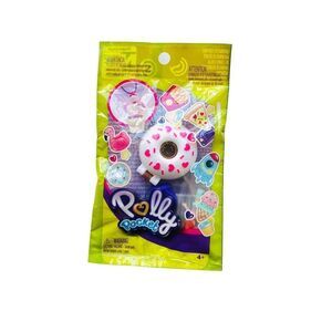 Polly Pocket Donut Doughnut Pink Hearts Ring Tiny Takeaway Mini Figure Jewelry